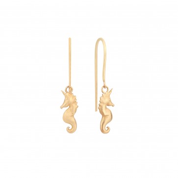 Seahorse unicorn Earrings -Medium size-