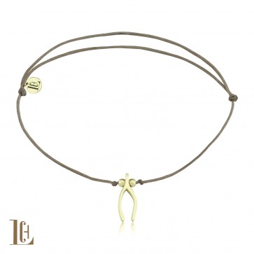 Wishbone charm bracelet