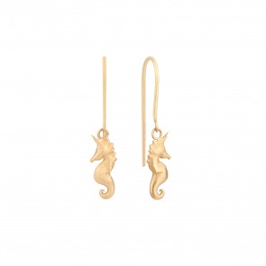 Seahorse unicorn Earrings mini 